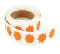 WEKAMOS Etichette Adesive Fluorescenti per Lavori Artigianali e Giocattoli, Set da 500 Pezzi, Etichette Fai da Te Color Arcobaleno per Ragazzo Ragazza e Amici e Decorazioni Creative la Casa