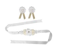 WEKAMOS Fascia Maternità Floreale Traspirante con Supporto Lombare Cintura Regolabile per Accessorio Shower e Speciale