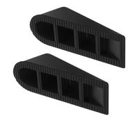 WEKAMOS Fermaporta di Sicurezza in Gomma Resistente Antiscivolo 2 Pezzi per Interni Cunei Fermaporta per Pavimenti Multipli Blocco Anticollisione per Camere da Letto Bagni e Uffici