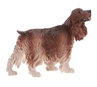 WEKAMOS Figura di Cane Cocker Spaniel in Plastica, Giocattolo per Ragazzo Ragazza per Momenti di Gioco Educativo, Decorazione per Cameretta Superficie Resistente e Liscia