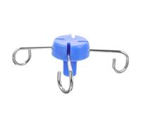 WEKAMOS Gancio Per Asta Portaflebo Portatile in Acciaio e Plastica Per Supporto Verticale Per Infusione in Struttura Sanitaria e Ospedale