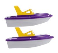 WEKAMOS Giocattoli da Bagno Barca in Plastica Colorata 2 Pezzi per 3-4 Anni, Barche Giocattolo da Spiaggia Cartoon, Set Giochi Vasca per Stimolare Creatività e Manualità