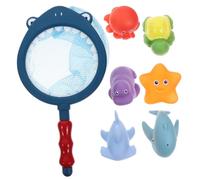 WEKAMOS Giocattoli da Bagno per Rete da Pesca Animali Cambia Colore e Spruzza Acqua Gioco Educativo per Bagnetto Sviluppo Coordinazione e Immaginazione