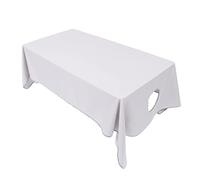 WEKAMOS Lenzuolo da Massaggio Foro per Lettino 120x200 Cm, Copriletto Traspirante e Resistente All’olio, Biancheria Professionale per Salone di Bellezza e Spa, Lavabile ad Asciugatura