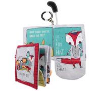 WEKAMOS Libri di Stoffa per Ragazzo Ragazza 2 Pezzi Libro Educativo Resistente allo Strappo Personaggi Colorati Libro Leggero e Lavabile per Sviluppo Sensoriale Piccoli