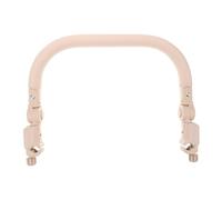 WEKAMOS Maniglia Estensibile per Passeggino Bracciolo Anteriore Laterale in PU Beige Accessorio per Carrozzina Piccoli Supporto Sicurezza e Comfort per Passeggiate All’Aperto