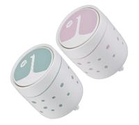 WEKAMOS Mini Cestino da Tavolo in Plastica a Forma di Cervo Cartone Animato Set 2 Pezzi Rosa e Verde Portarifiuti Portatile per Scrivania Casa Ufficio e Camera da Letto