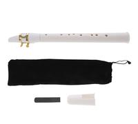 WEKAMOS Mini Sassofono Portatile in ABS Bianco per e Principianti Strumento Musicale Tascabile Semplice Suono Brillante Gioco Educativo per Sviluppo Creativo e Coordinazione Manuale