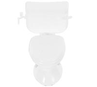 WEKAMOS Mini Toilette per Casa delle Bambole, Mini Vasino Realistico in Plastica Bianca, Accessori Bagno per Mobili in Miniatura, Gioco Creativo
