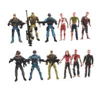 WEKAMOS Modelli Soldati Militari Flessibili con Zombie Action Figures Realistiche per Giocattoli Educativi per e Conoscenza