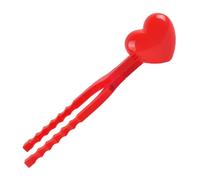 WEKAMOS Morsetto Creatore di Palle di Neve a Forma di Cuore per Ragazzo Ragazza, Clip di Plastica Resistente Grande, Giocattolo Invernale per Battaglie All’aperto e Giochi nella Neve