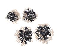 WEKAMOS Occhi e Nasi Ovali in Plastica Nera con Rondelle per Pupazzi Fai da Te Accessori Resistenti per Peluche e Amigurumi Alluncinetto Montaggio Facile e Sicuro