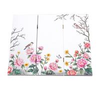 WEKAMOS Paravento da Scrivania Cinese in Acrilico Pieghevole, Mini Divisorio Tradizionale Specchio Decorativo, Ornamento Feng Shui per Ufficio e Arredamento Casa Stile Asiatico