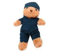 WEKAMOS Plush Graduation Doctor Bear in Scrub Soft Stuffed Toy For Medical Students And Portable Lightweight Nursing Plush Bear Doll School Party Gift