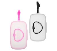 WEKAMOS Porta Salviette Umidificate Riutilizzabile Portatile per Casa e Viaggio 2 Unitá Forma a Cuore per Neonati e Famiglie Chiusura Ermetica
