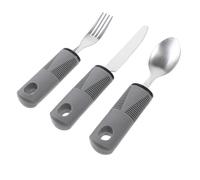 WEKAMOS Posate Adattive Anti-shake per Anziani e Disabili Impugnatura Comoda e Antiscivolo Utensili Leggeri e Facili da Usare per Aiuti alla Vita Quotidiana