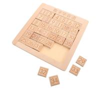 WEKAMOS Puzzle Numerico Scorrevole in Legno Montessori per Gioco Logico Educativo con Numeri da Rompicapo Mind Puzzle Portatile per Sviluppo Cognitivo e Raggruppamenti Regalo Festa