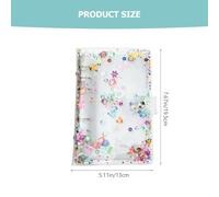 WEKAMOS Raccoglitore Trasparente per Budget con Buste Zip Colorate Organizer Portatile per Carte e Contanti Notebook Creativo con Etichette per Casa e Ufficio