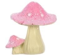 WEKAMOS Scale Resin Fairy Mushrooms With Dust Mini Furniture Model For Bjd Dolls And Dollhouse Elegant Micro Landscape Accessories
