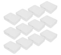 WEKAMOS Scatole Trasparenti Impilabili per Pastelli da 24 Pezzi con Coperchio Mini Contenitori in Plastica per Materiale Scolastico Organizer Compatto per e Uso in Classe
