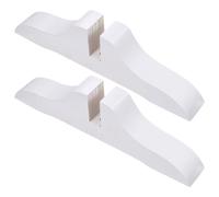 WEKAMOS Screen Feet in Legno Bianco Set 2 Pezzi per Divisori Ambienti Fai da Te, per Casa e Ufficio con Funzione Anti-Graffio