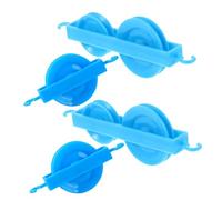 WEKAMOS Set 4 Pezzi Carrucole in Plastica per Esperimenti di Meccanica Fisica, Strumento Didattico per Studenti, Attrezzatura Sperimentale per Laboratori di Fisica e Progetti Scientifici