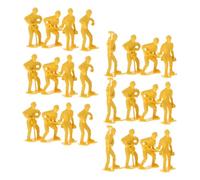 WEKAMOS Set 45 Pezzi Modelli Lavoratori Giocattolo con Attrezzi, Figure di Ingegneria per Ragazzo Ragazza, Kit Decorazione Micro-paesaggio, Dimensioni Compatte per Gioco Stile Casuale