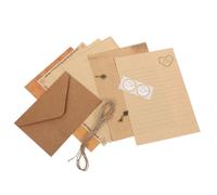 WEKAMOS Set Carta da Lettere Vintage A5 con Buste Kraft, 72 Pezzi con Vari Modelli Eleganti, Carta Spessa Liscia con Linee Stampate per Inviti, Lettere D’amore e Comunicazioni