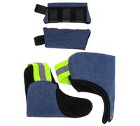 WEKAMOS Set da 2 Cuscinetti Ascellari Traspiranti per Stampelle da Avambraccio Copriimpugnatura Antiscivolo e Nastro di Sicurezza Imbottitura Ergonomica e Lavabile per Uso Quotidiano