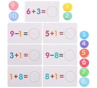 WEKAMOS Set di Schede Didattiche Matematiche in Età Prescolare, Moduli di Apprendimento della Matematica Attività di Addizione e Sottrazione, Giocattoli Educativi per Sviluppo Precoce