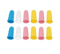 WEKAMOS Spazzolino da Dito e di Compleanno in Silicone per Ragazzo Ragazza Colore 12 Pezzi Massaggiatore Gengivale e Pulizia Orale e di Compleanno per Primi Dentini