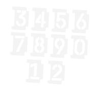 WEKAMOS Stencil Numerici Riutilizzabili per Pittura Indirizzi Civici, Set 2 Stencil Spray in Pet per Esterni e Interni, Tool per Pittura Cordoli e Numeri Porta
