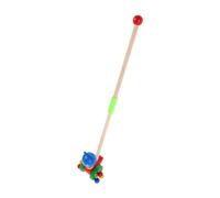 WEKAMOS Wooden Push Cart With Cartoon Animal Design Safe Rounded Edges Multifunctional Walker Toy For Cognitive Development And Motor Skills Training