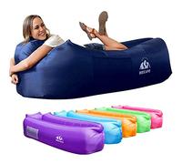 WEKAPO Divano gonfiabile ad aria, accessori da campeggio e spiaggia, divano gonfiabile portatile per escursioni, prato, film e festival musicali, leggera e facile da configurare