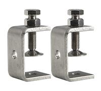 Wekboss Morsetti a C Piccoli Per la Lavorazione Del Legno 40mm, Morsetti per Saldatura in Acciaio Inox, Mini Clip Da Scrivania in Metallo per Il Montaggio, con Apertura a Mascella Larga(2 Pezzi)