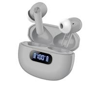 Wekily Auricolari wireless, Bluetooth 5.3 Cuffie LED Power Display, 2025 Nuovi Auricolari Wireless, 4 ENC Noise Cancelling Mic, HiFi Stereo, 48H Playtime Mini Case IP7 Impermeabile per iOS Android