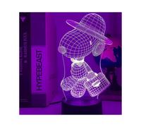 Wekity 3D Night Light, Animation Characters Snoopy Series LED Night Light, 16 Color dimmable USB Powered Touch + Remote Control, Children's Gifts for
