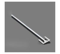 WEKONUMEX Asta di agitazione dell'agitatore, Asta di agitazione Aerea in Acciaio Inossidabile 304, Tipo E, Paletta for becher di Diverse Dimensioni(120x8x500mm)