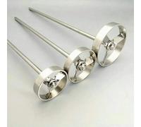 WEKONUMEX Asta di agitazione dell'agitatore, Asta di agitazione Superiore in Acciaio Inox lucidato 304 con Paletta for turbina e Viti, Diverse Dimensioni(80x8x400mm)