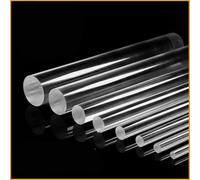 WEKONUMEX Barre tonde acriliche, Bastoncini in Acrilico Trasparente, Lunghezza 50 cm, Diametro 6-35 mm, Confezione da 2 for Decorazioni Fai da Te.(10mm)