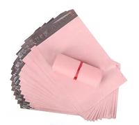 WEKONUMEX Borse per pacchi, Confezione da 50 Buste postali in polietilene Rosa Impermeabili autosigillanti, Diverse Misure(25x35cm 50pcs)