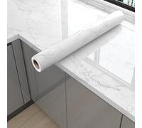 WEKONUMEX Carta di Contatto in Marmo, Controsoffitti del Bagno della Cucina autoadesivi Resistenti al Calore con Rivestimento in Vinile in Marmo, Dimensioni Multiple(Style 6,80cm*3m)