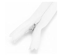 WEKONUMEX Cerniera di Ricambio per Cucito, Confezione da 5 Cerniere A Spirale in Nylon Invisibili A Due Vie, Multicolori, 18-60 cm, for Cucito Artigianale(White,18cm)