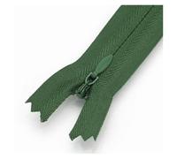 WEKONUMEX Cerniera di Ricambio per Cucito, Confezione da 5 Cerniere A Spirale in Nylon Invisibili A Due Vie, Multicolori, 18-60 cm, for Cucito Artigianale(Dark Green,40cm)