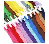 WEKONUMEX Cerniera di Ricambio per Cucito, Confezione da 5 Cerniere A Spirale in Nylon Invisibili A Due Vie, Multicolori, 18-60 cm, for Cucito Artigianale(Mix,30cm)