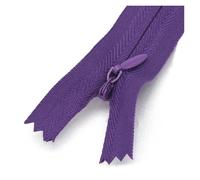 WEKONUMEX Cerniera di Ricambio per Cucito, Confezione da 5 Cerniere A Spirale in Nylon Invisibili A Due Vie, Multicolori, 18-60 cm, for Cucito Artigianale(Purple,25cm)