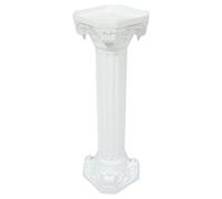 WEKONUMEX colonne Romane Statue Romane pilastri, Decorazione a Colonna Romana for pianta, Fiore, Candela, Statua, Torta, Stanza dei Bambini, plastica Bianca 27x27x88cm