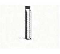 WEKONUMEX Espositore per Piastrelle, Espositore for Campioni di Piastrelle da Pavimento a più Livelli, Nero, Dimensioni Multiple(19.4x12.5x68.8in)