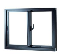 WEKONUMEX Finestra per seminterrato Piccola, Finestra Scorrevole in Alluminio for capannone con Vetro temperato e zanzariera, Diverse Dimensioni(WxH 46x14in/115x35cm)