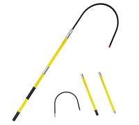 WEKONUMEX Gancio di salvataggio isolato ad alta tensione, Gancio di salvataggio isolato in fibra di vetro, capacità 100 kg, multicolore, 1-3 m(Yellow,1.5m/4.9ft)